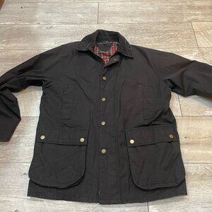 TH Barbour Beadale / Ashby Wax Style Black Jacket Parka M